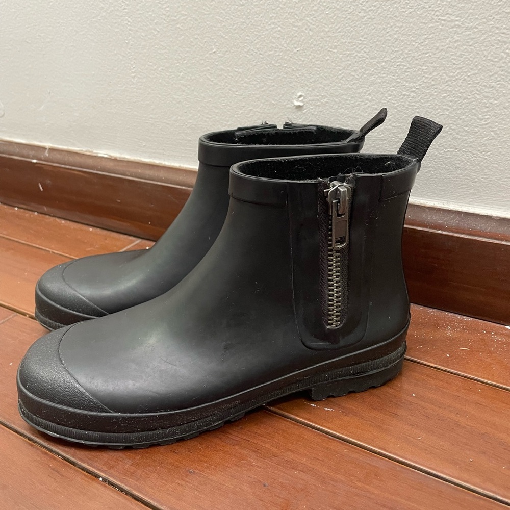 Madewell Zip-Up Lugsole Rain Boot
